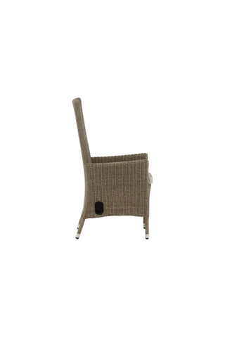 Toscana vilstol - Nature Wicker / Nature kudde