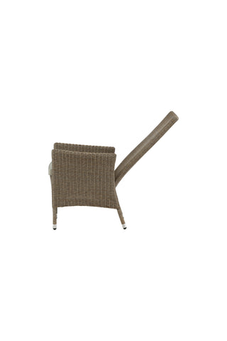 Toscana vilstol - Nature Wicker / Nature kudde