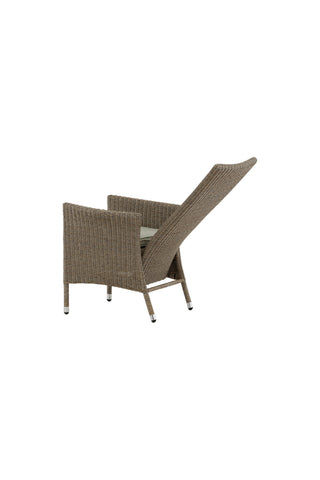 Toscana vilstol - Nature Wicker / Nature kudde