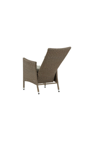 Toscana vilstol - Nature Wicker / Nature kudde