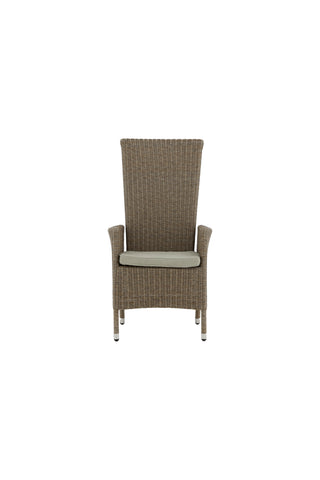 Toscana vilstol - Nature Wicker / Nature kudde