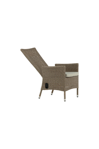 Toscana vilstol - Nature Wicker / Nature kudde