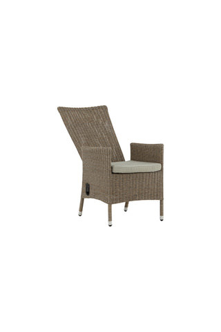 Toscana vilstol - Nature Wicker / Nature kudde