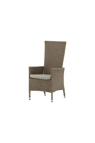 Toscana vilstol - Nature Wicker / Nature kudde