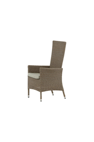 Toscana vilstol - Nature Wicker / Nature kudde