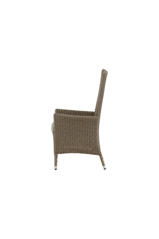 Toscana vilstol - Nature Wicker / Nature kudde