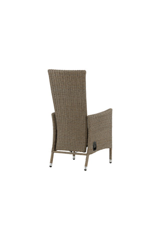Toscana vilstol - Nature Wicker / Nature kudde