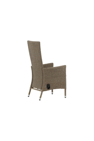 Toscana vilstol - Nature Wicker / Nature kudde