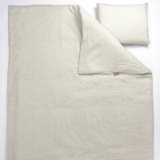 NG Baby Påslakan Säng Muslin Ivory