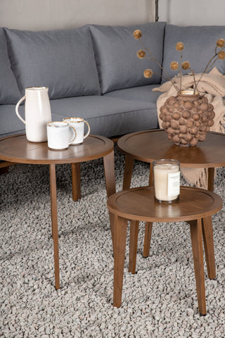 Venture Home Roxo Hörnsoffa - Brun Alu /Grå Wicker / Grå Kudde