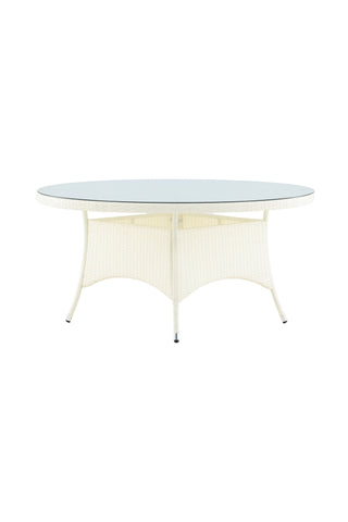 Venture Home Volta Bord ø 150 - Vit/Glas