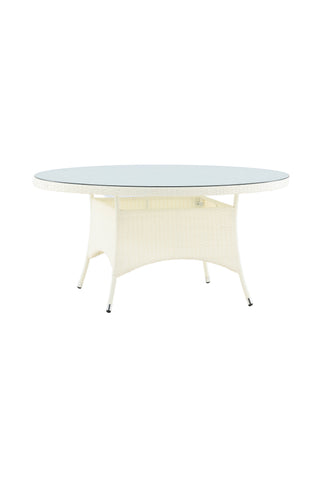 Venture Home Volta Bord ø 150 - Vit/Glas