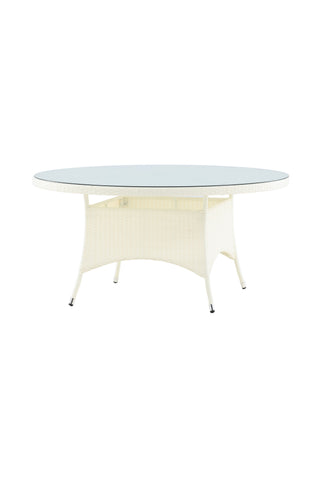 Venture Home Volta Bord ø 150 - Vit/Glas