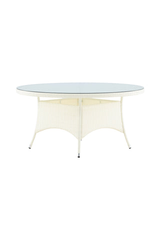Venture Home Volta Bord ø 150 - Vit/Glas