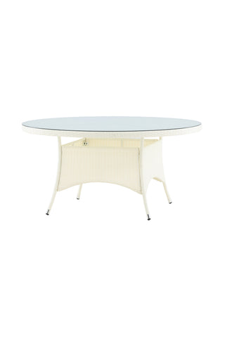 Venture Home Volta Bord ø 150 - Vit/Glas