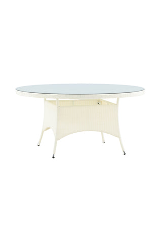 Venture Home Volta Bord ø 150 - Vit/Glas