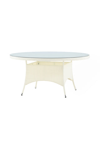 Venture Home Volta Bord ø 150 - Vit/Glas