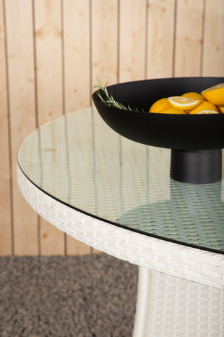 Venture Home Volta Bord ø 150 - Vit/Glas
