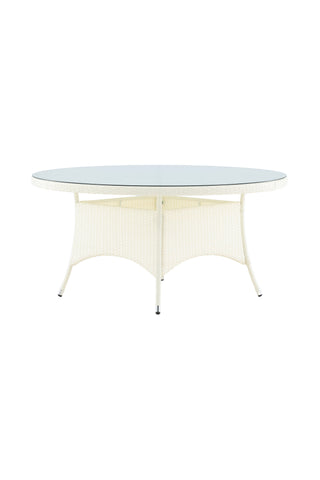 Venture Home Volta Bord ø 150 - Vit/Glas