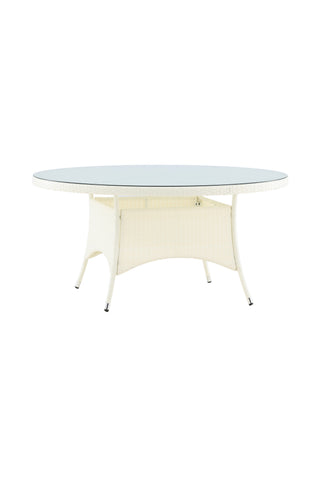 Venture Home Volta Bord ø 150 - Vit/Glas
