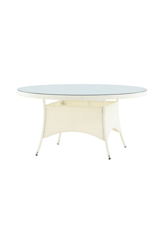Venture Home Volta Bord ø 150 - Vit/Glas