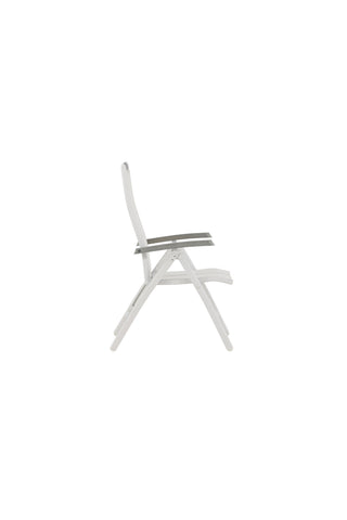 Albany 5:pos Stol 2-pack - Vit Aluminium/Vit Textilene/Aintwood