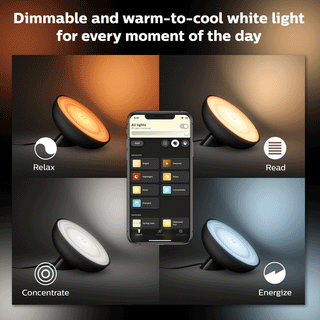 Philips Hue Bloom Color Bordslampa Svart