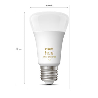 Philips Hue White Ambiance E27 A60 1100lm 2-pack