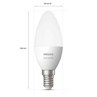 Philips Hue White E14 Kron 2-pack