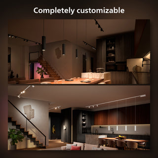 Philips Hue Perifo Rak bassats 3 pendellampor Svart