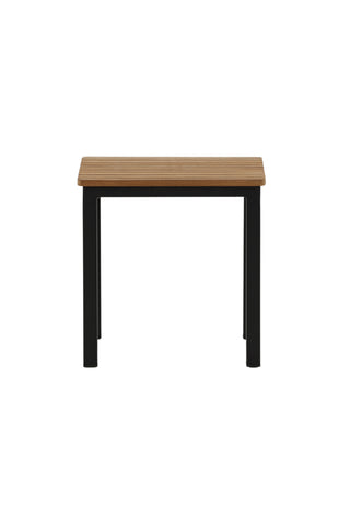 Mexico Sidobord 40*40 - Svart/Teak