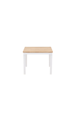 Brasilia Soffbord - Vit/Teak