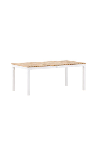 Brasilia Soffbord - Vit/Teak