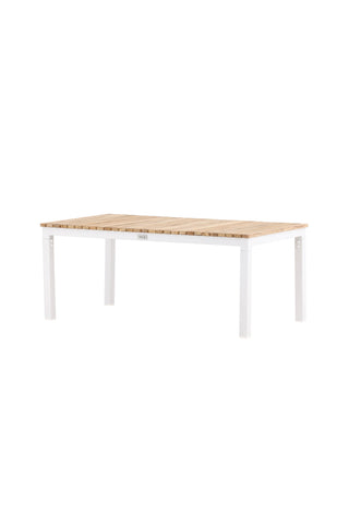 Brasilia Soffbord - Vit/Teak