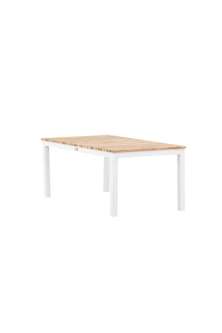 Brasilia Soffbord - Vit/Teak