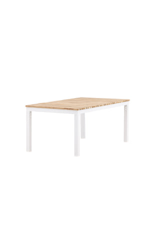Brasilia Soffbord - Vit/Teak