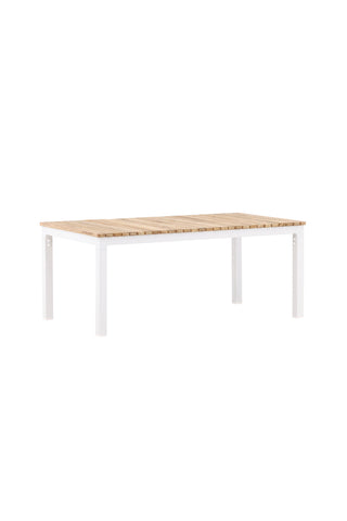 Brasilia Soffbord - Vit/Teak