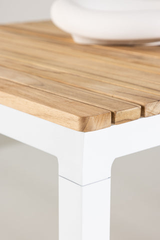 Brasilia Soffbord - Vit/Teak