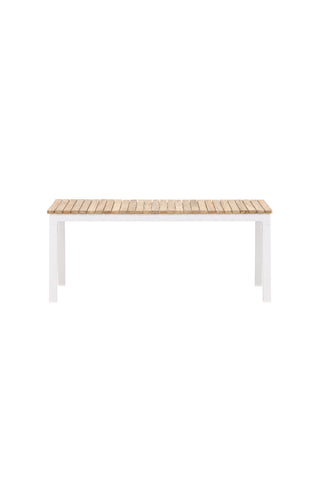Brasilia Soffbord - Vit/Teak