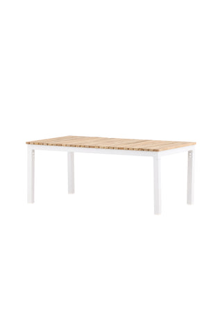 Brasilia Soffbord - Vit/Teak