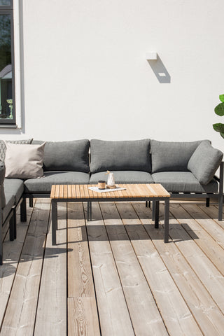 Brasilia Soffbord - Svart/Teak