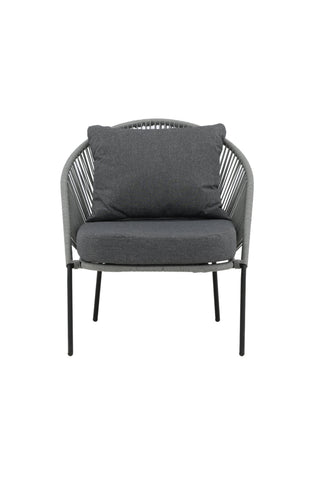 Lindos Lounge Chair 2-pack - Svart/Grå