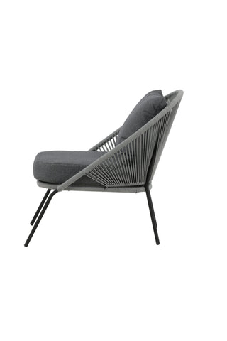 Lindos Lounge Chair 2-pack - Svart/Grå