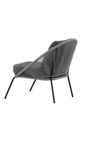 Lindos Lounge Chair 2-pack - Svart/Grå