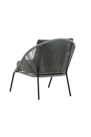 Lindos Lounge Chair 2-pack - Svart/Grå