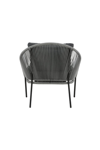 Lindos Lounge Chair 2-pack - Svart/Grå