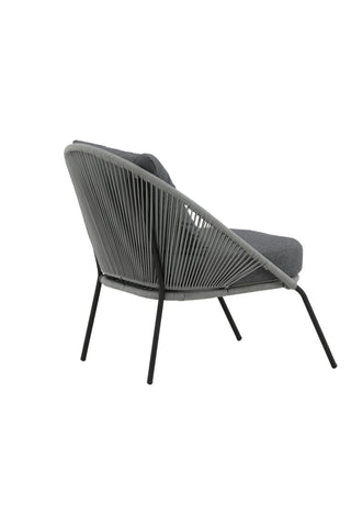 Lindos Lounge Chair 2-pack - Svart/Grå