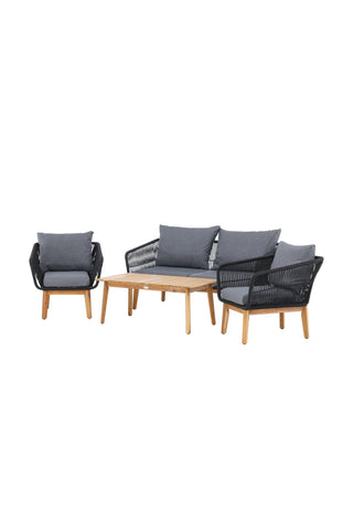 Venture Home Chania Soffset - Svart/Acacia