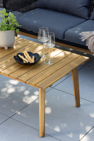Venture Home Chania Soffset - Svart/Acacia