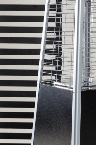 Hottie Square Heater - Svart/Silver